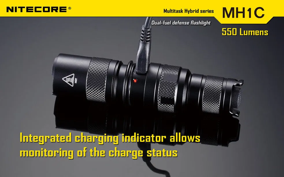 NiteCore MH1C 550 Lumen CREE XM-L U2 LED Flashlight