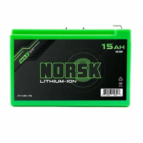 Norsk Lithium Ion Battery 12 volt 15ah