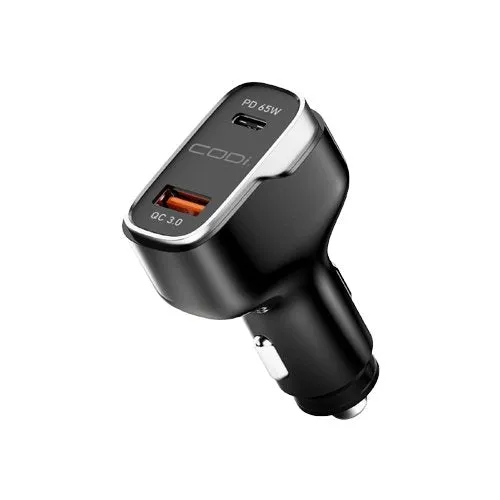 [NV] 65W Dual Port Car Charger, USB-A & USB-C Outputs*