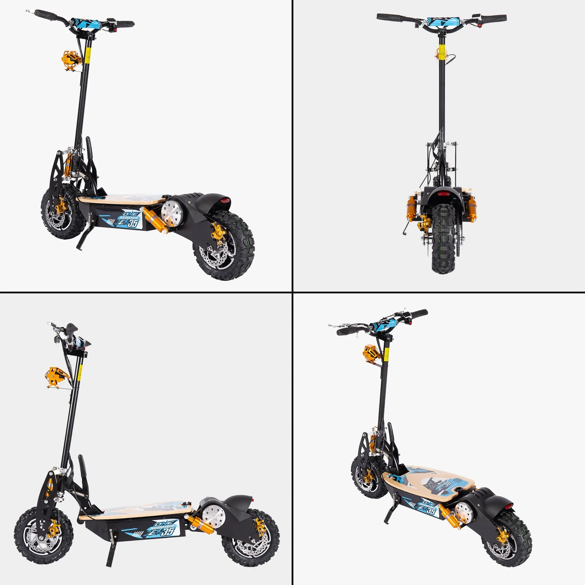 Off Road Adult Electric Scooter 1000W - 48v 12Ah