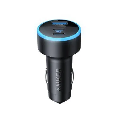 Open Box - Anker 3-Port 67W Car Charger - Black