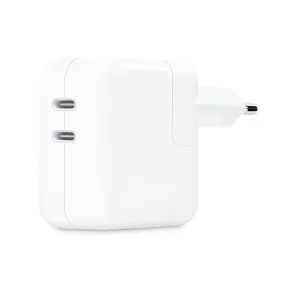 Original Apple 35W Vægoplader m. 2 x USB-C - Hvid