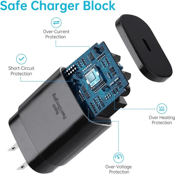 Original Super Fast 45W Charging Travel Adapter Type-C To Type-C