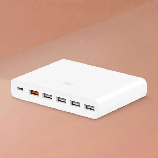 Original Xiaomi 5 x USB-A 1 x USB-C 60W QC3.0 Fast Charging Adapter