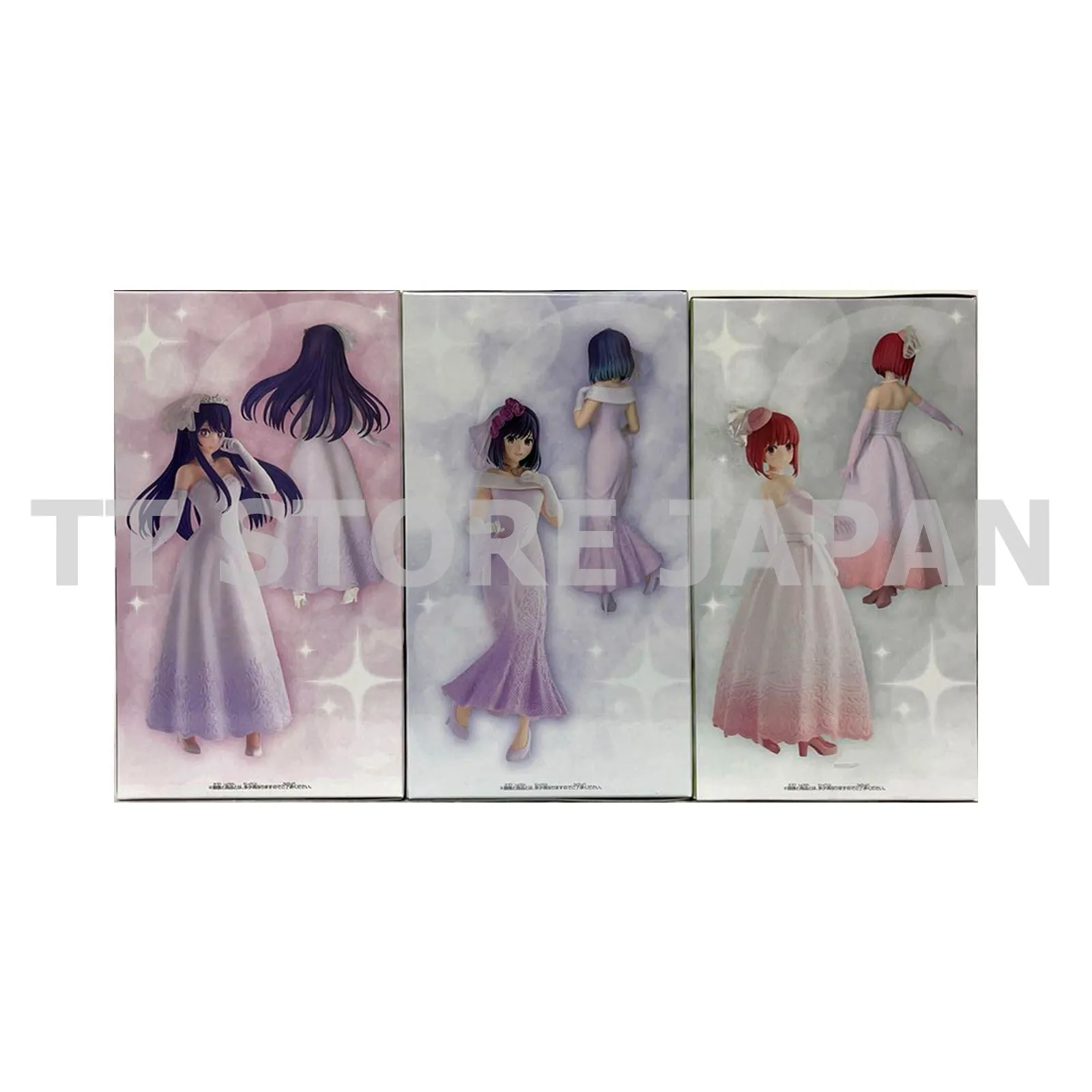 Oshi No Ko Figure Ai Hoshino Kana Arima Akane Kurokawa Set Wedding Bridal Dress