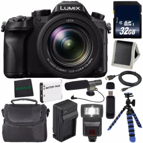 Panasonic Lumix DMC-FZ2500 Digital Camera DMC-FZ2500 (International Model)   Lithium Ion Battery   Charger   32GB Memory