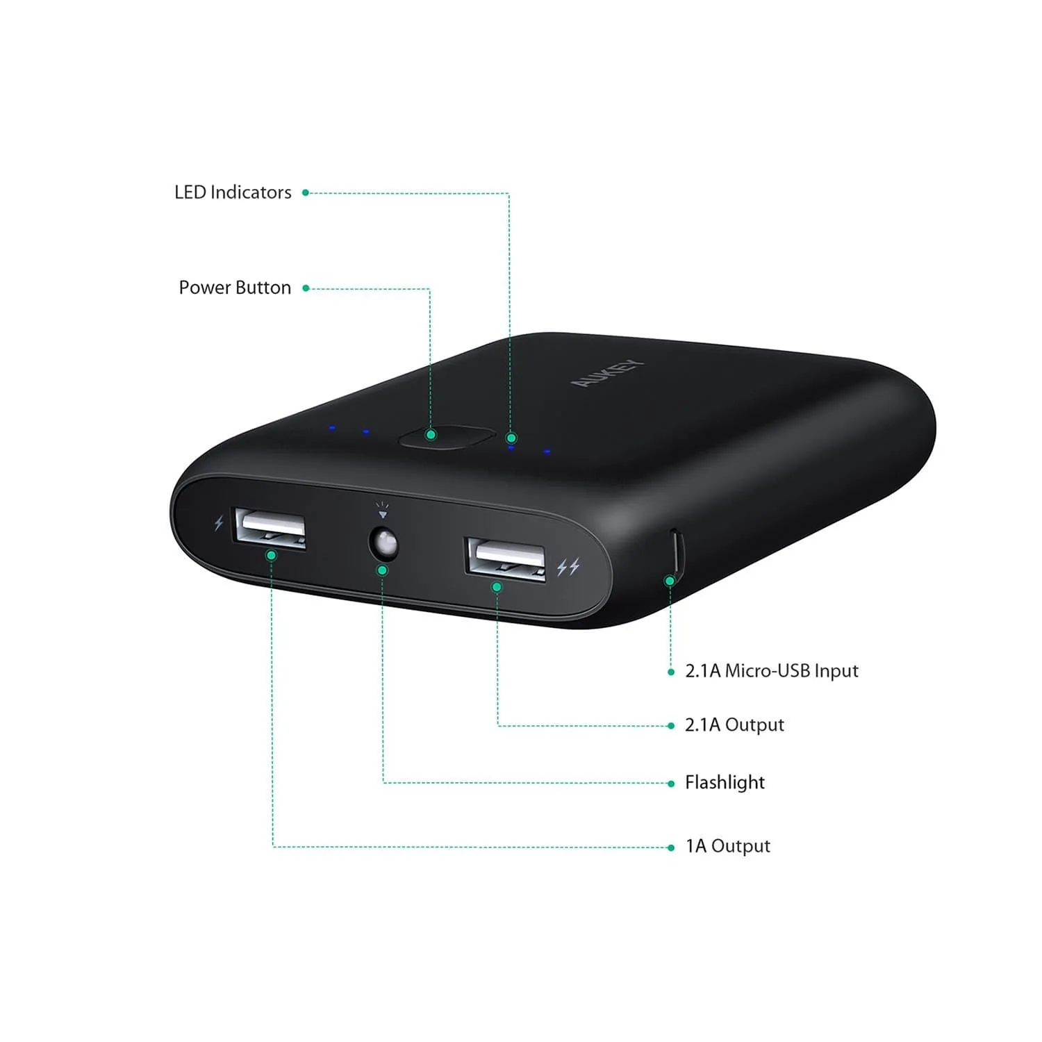 PB-N42 10000mAh Mini Power Bank Portable Charger