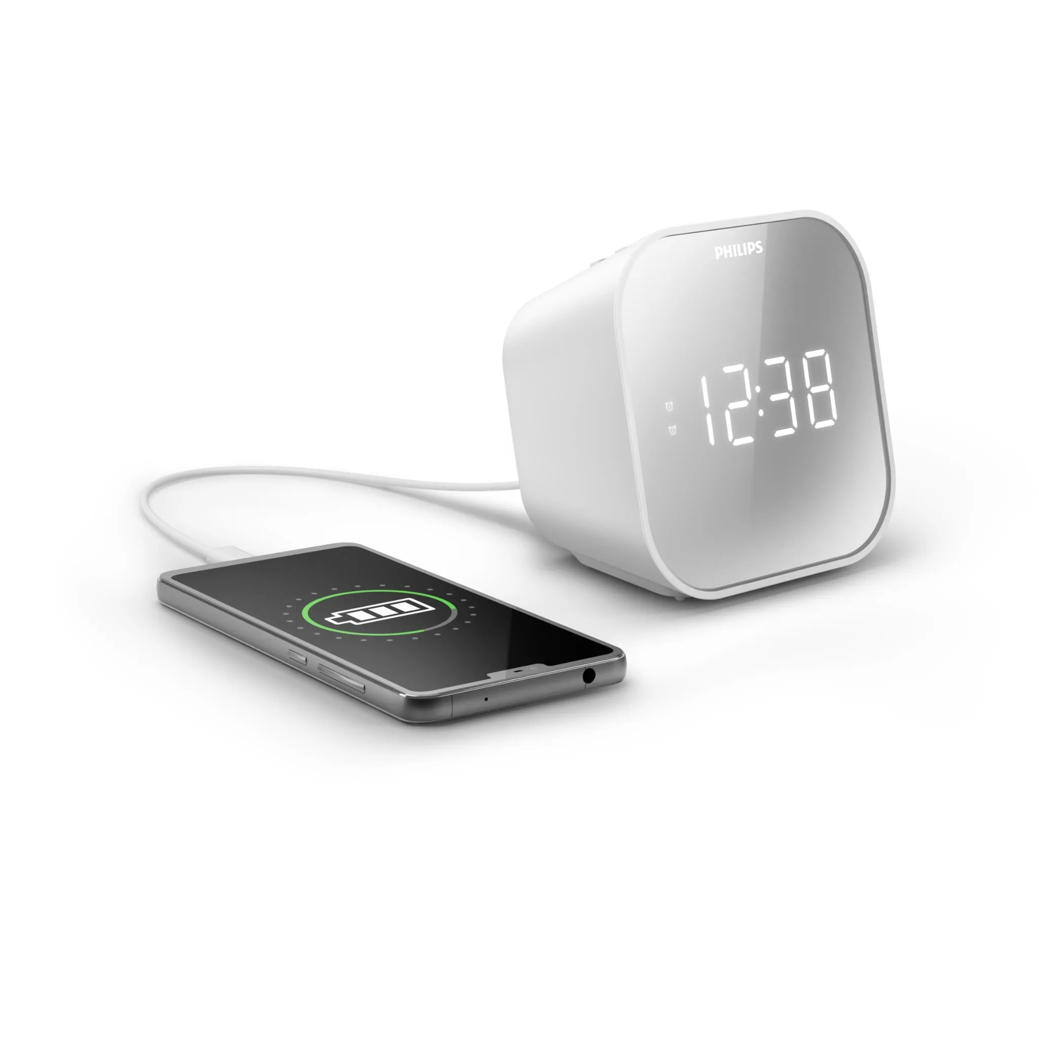 Philips Alarm Clock with USB Charging