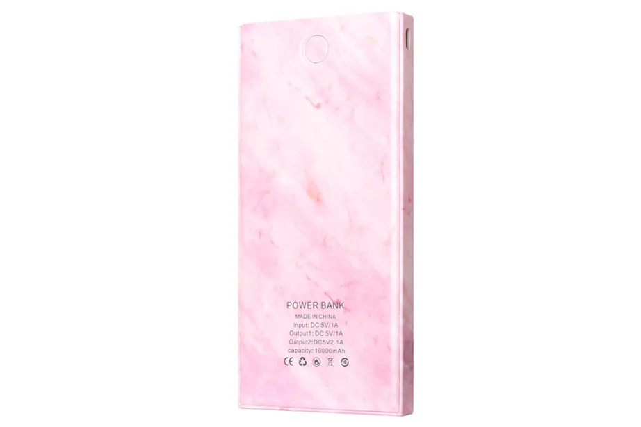 Pink Marble Power Bank Charger