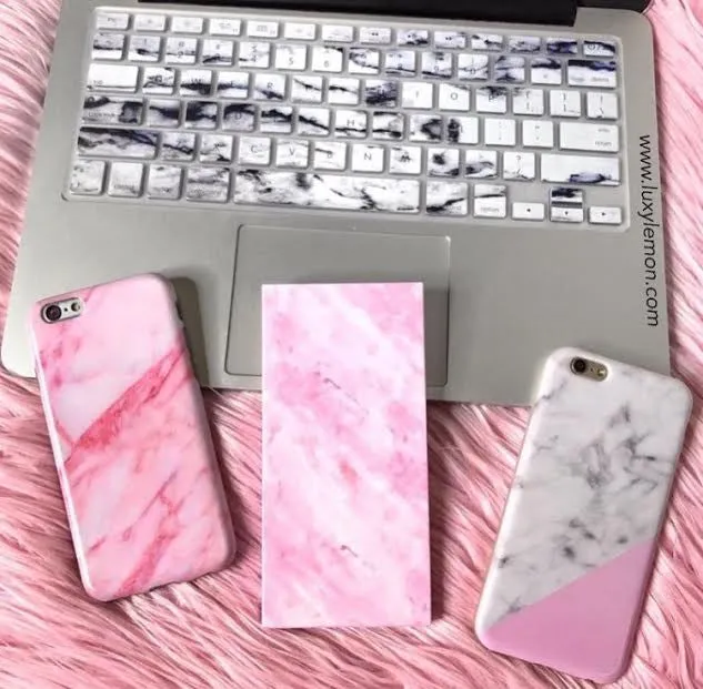 Pink Marble Power Bank Charger