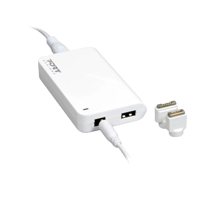 Port Connect 60W Apple Macbook Power Supply With Usb 2.1A Port