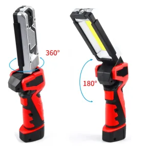 Portable COB LED  Work Light Car Garage Mechanic Lamp USB Rechargeable Lnspection Lamp Torch Car Emergency Flashing Light