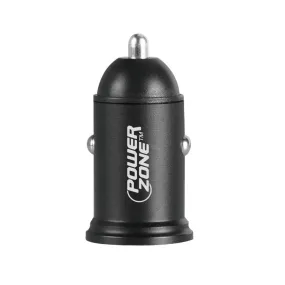 PowerZone KL-065CU Dual USB Car Charger, Black