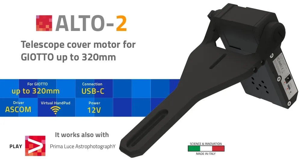 PrimaLuce Lab ALTO-2 telescope cover motor for GIOTTO up to 320mm