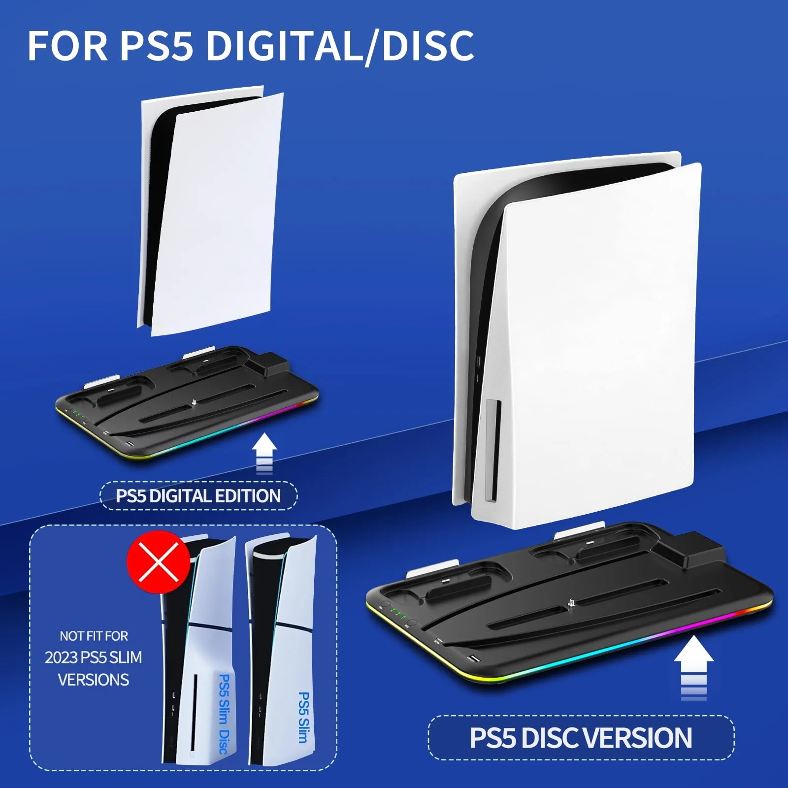 PS5 Stand with 3 Levels