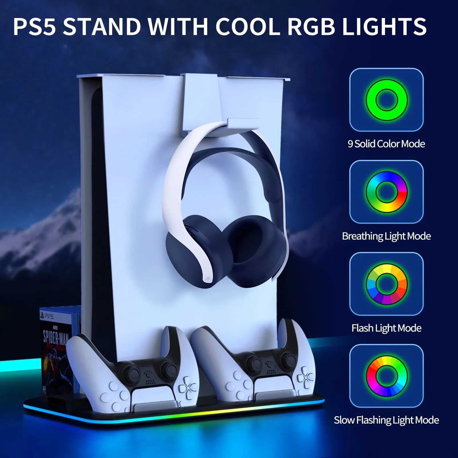 PS5 Stand with 3 Levels