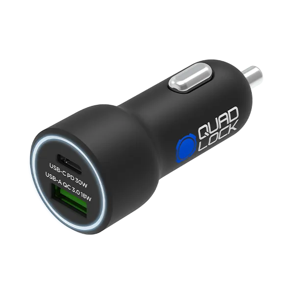 Quad Lock 360 Accessory - Dual USB 12V Car Charger