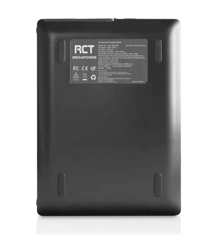 RCT MEGAPOWER PBS54AC LITHIUM AC POWER BANK - 5360