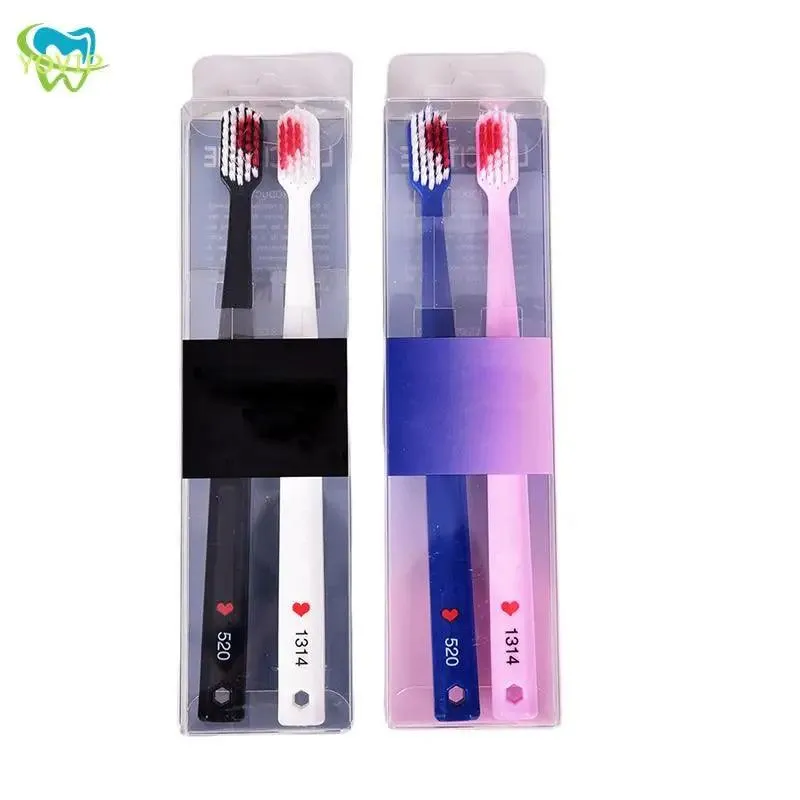 Romantic Heart Couple's Toothbrush Set: Oral Care & Romance