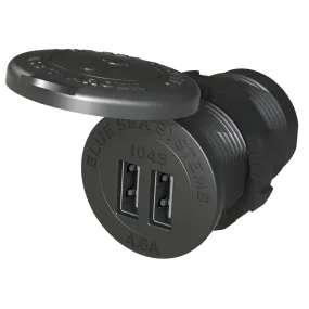 S 1045 12-24V Dual Socket Mount USB Charger- 1.12 in.