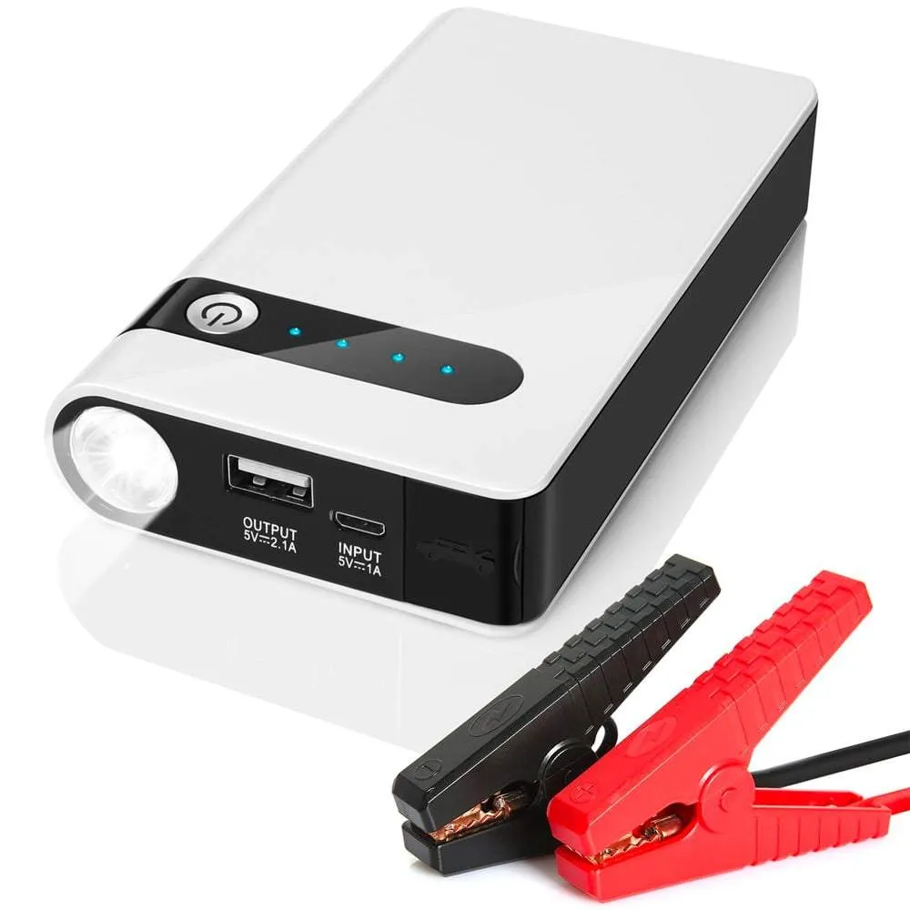 SA-CPB400 Portable Car Battery Jump Starter (12V 12000mah 400A) and USB Power Bank w/ LED Flashlight