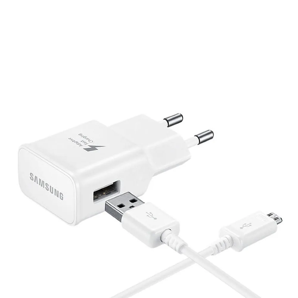 Samsung - (1.5m) AFC Fast Charger (2A) EP-TA20EWEUGWW Micro USB Charging Cable - White