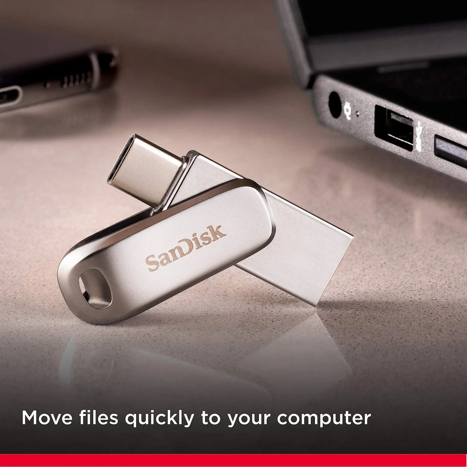 SanDisk Ultra Dual Flash Drive Luxe, Thumb Drive