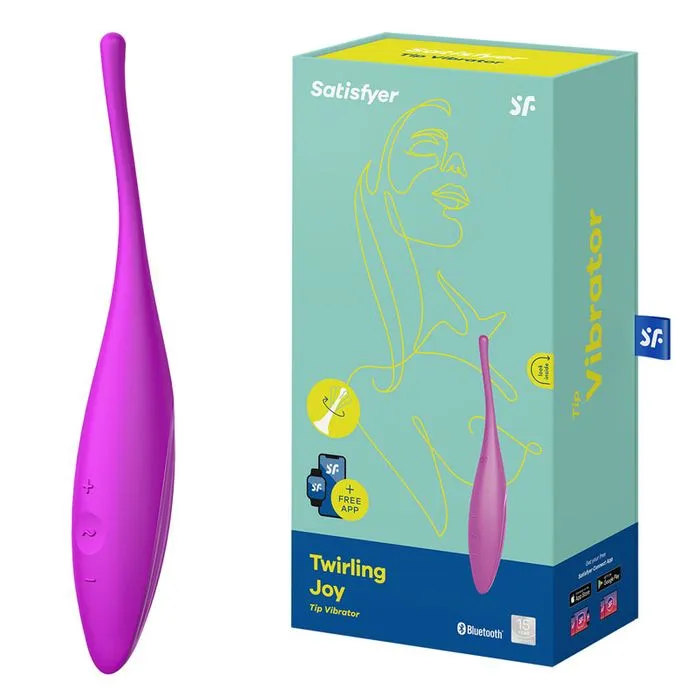 Satisfyer Twirling Joy App Control - Fuschia