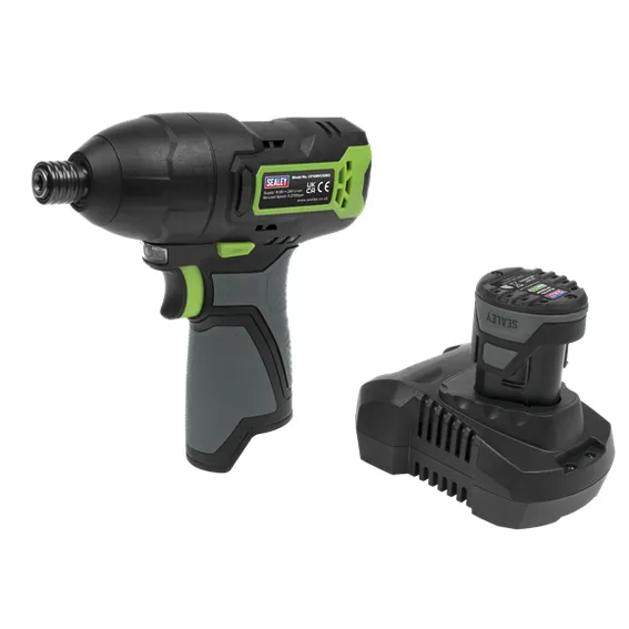 Sealey CP108VCID 10.8V 2Ah SV10.8 Series 1/4"Hex Drive Cordless Impact Driver Kit