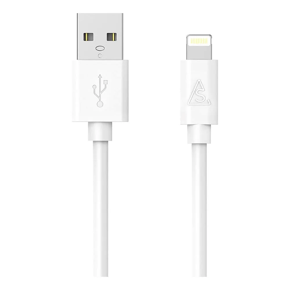 Smartline USB-A til Lightning Kabel 3 m. - Hvid