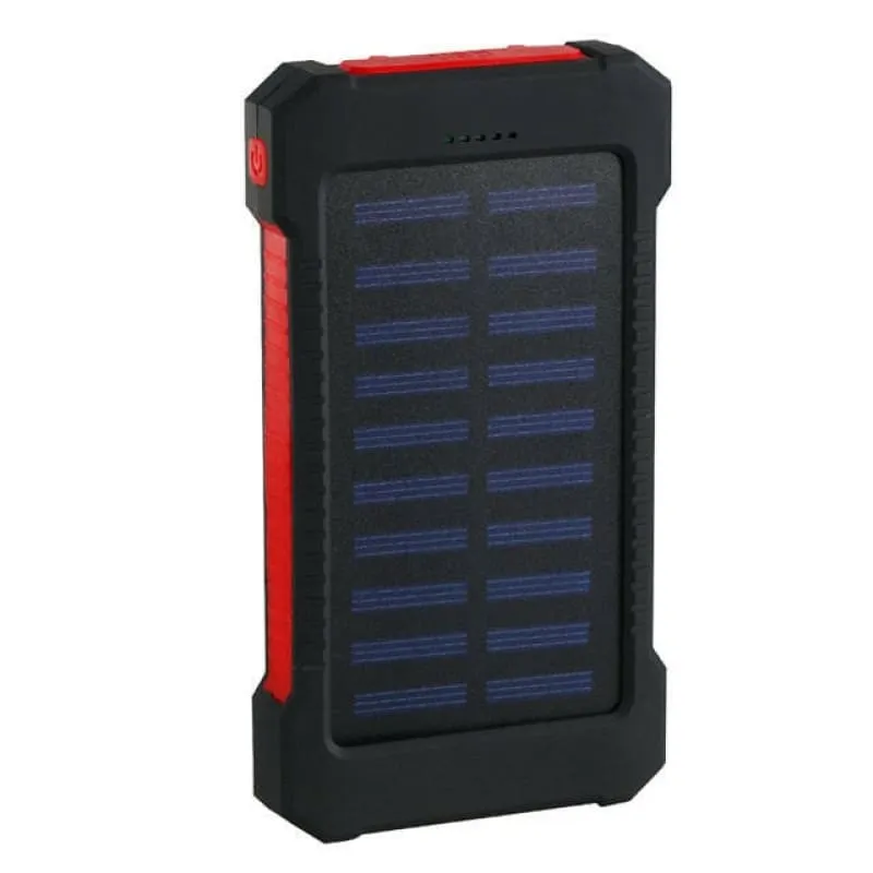 Smartphone Led Solar Power Bank Waterproof for Dual Device Charging