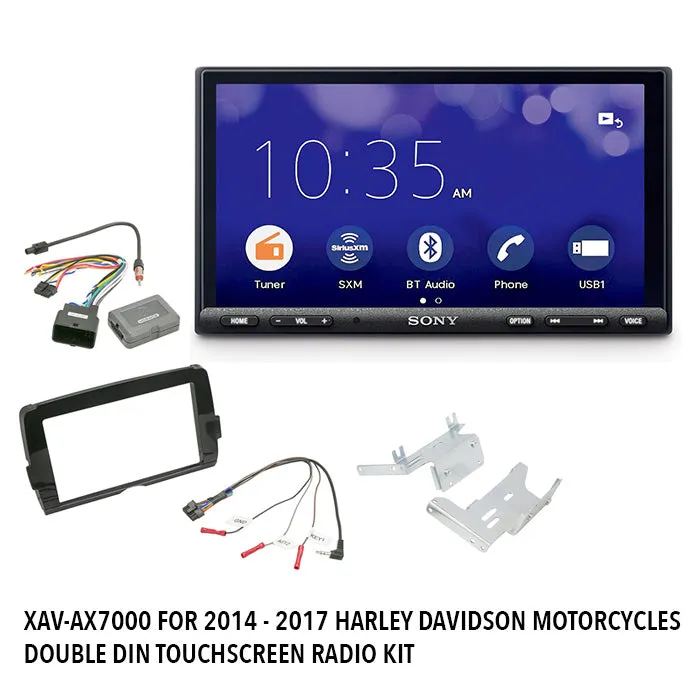 Sony XAV-AX7000 Plug & Play Bundle for 2014  Harley-Davidson