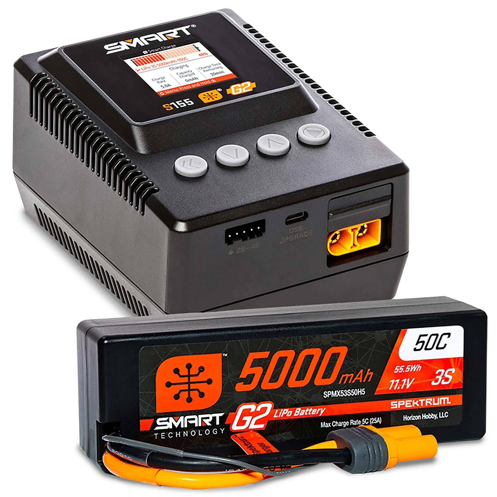 Spektrum SPMXPSS300Smart Powerstage: 5000mAh 3S LiPo & S155 Charger