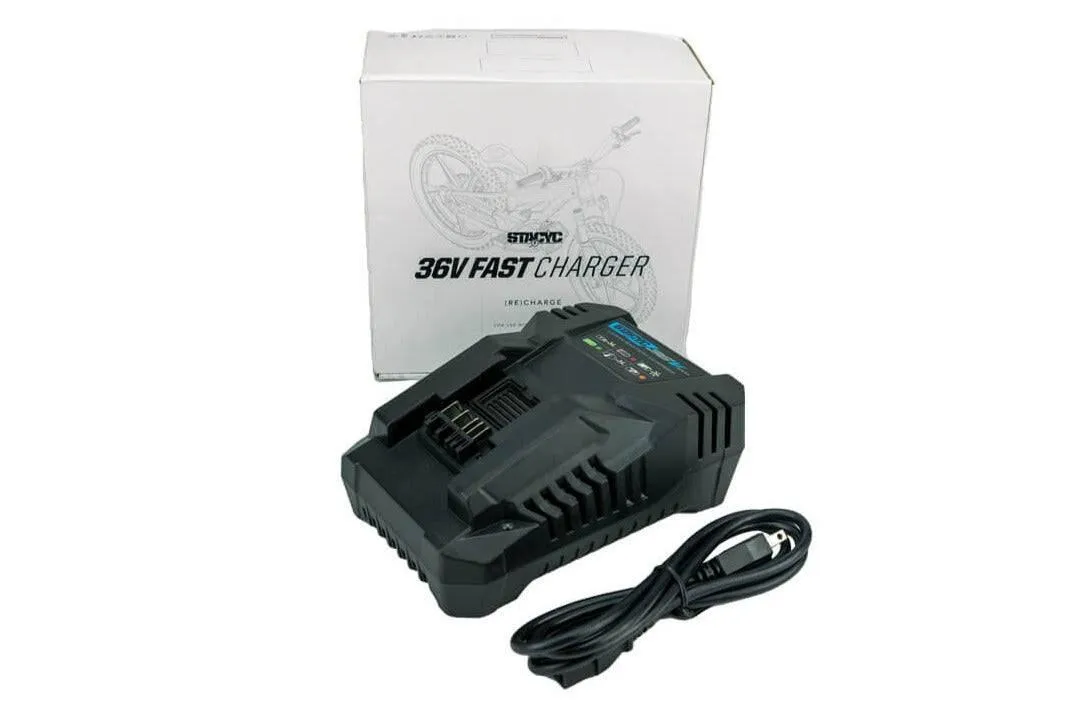 Stacyc 18" or 20" 36V FAST SMART BATTERY CHARGER - 3AH/6AH BATTERIES