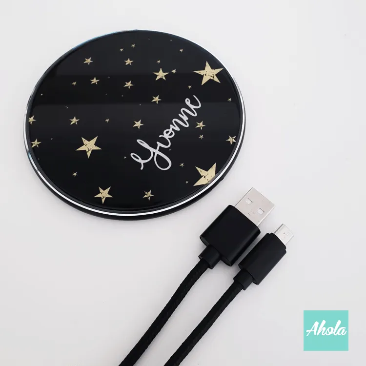 【Starry Star】15W Ultra thin FastWireless Charger Pad 滿天星名字無線差電板