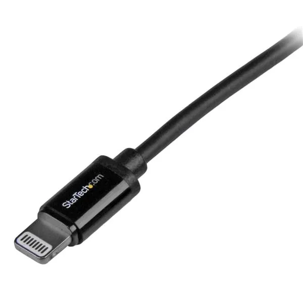 Startech.Com 1M (3Ft) Black Apple 8-Pin Lightning Connector To Usb Cable For Iphone / Ipod / Ipad - Charge And Sync Cabl