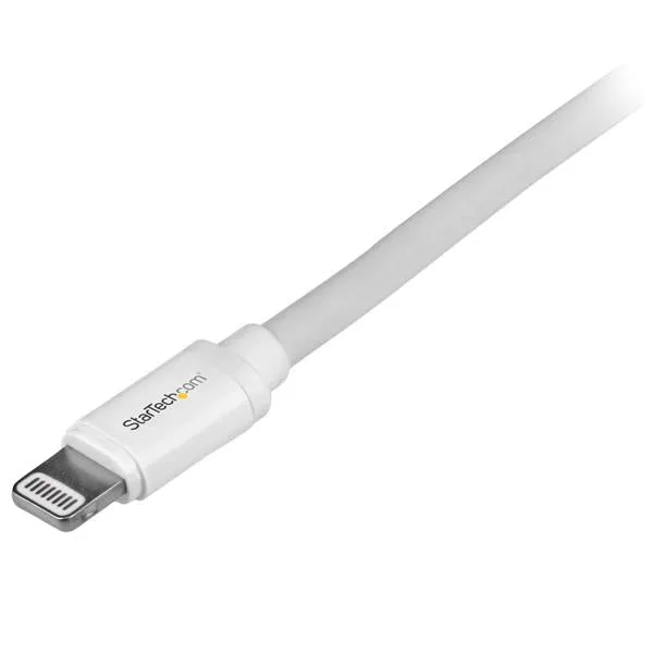 Startech.Com 2M (6Ft) Long White Apple 8-Pin Lightning Connector To Usb Cable For Iphone / Ipod / Ipad - Charge And Sync