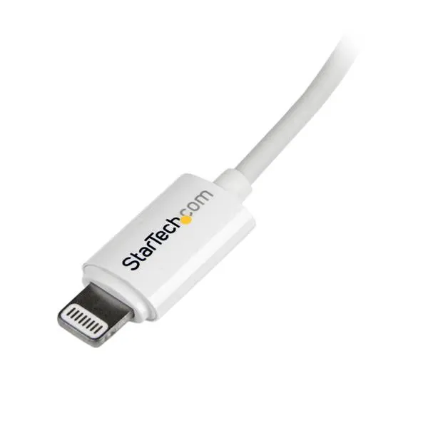 Startech.Com 2M (6Ft) Long White Apple 8-Pin Lightning Connector To Usb Cable For Iphone / Ipod / Ipad - Charge And Sync