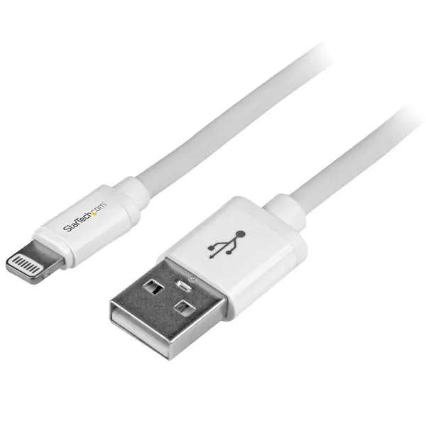 Startech.Com 2M (6Ft) Long White Apple 8-Pin Lightning Connector To Usb Cable For Iphone / Ipod / Ipad - Charge And Sync