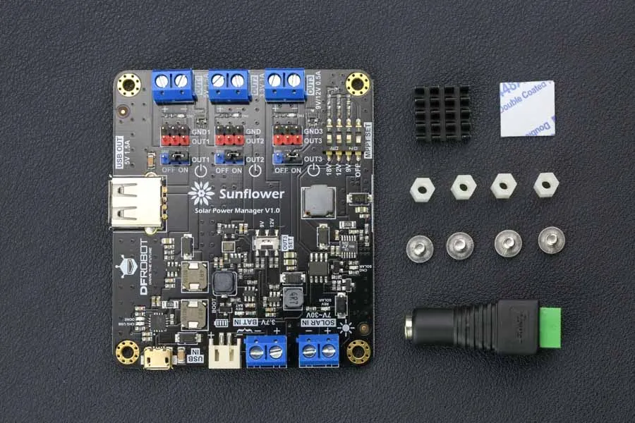 Sunflower: Solar Power Manager 9V/12V/18V