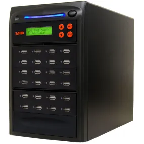 Systor 1 to 23 USB Duplicator & Sanitizer 2GB/Min - Standalone Multiple Flash Memory Copier & Storage Drive Eraser, Speeds Up to 33MB/Sec (SYS-USBD-23)