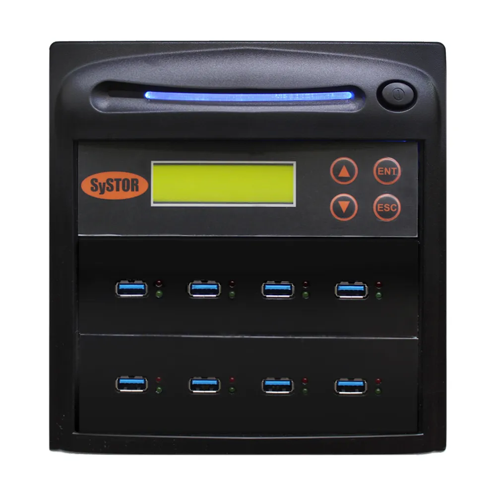 Systor 1 to 7 USB 3.0/3.1 Duplicator & Sanitizer 18GB/Min - Standalone Multiple Flash Memory Copier & Storage Drive Eraser, Speeds Up to 300MB/Sec (SYS-USB30-7)