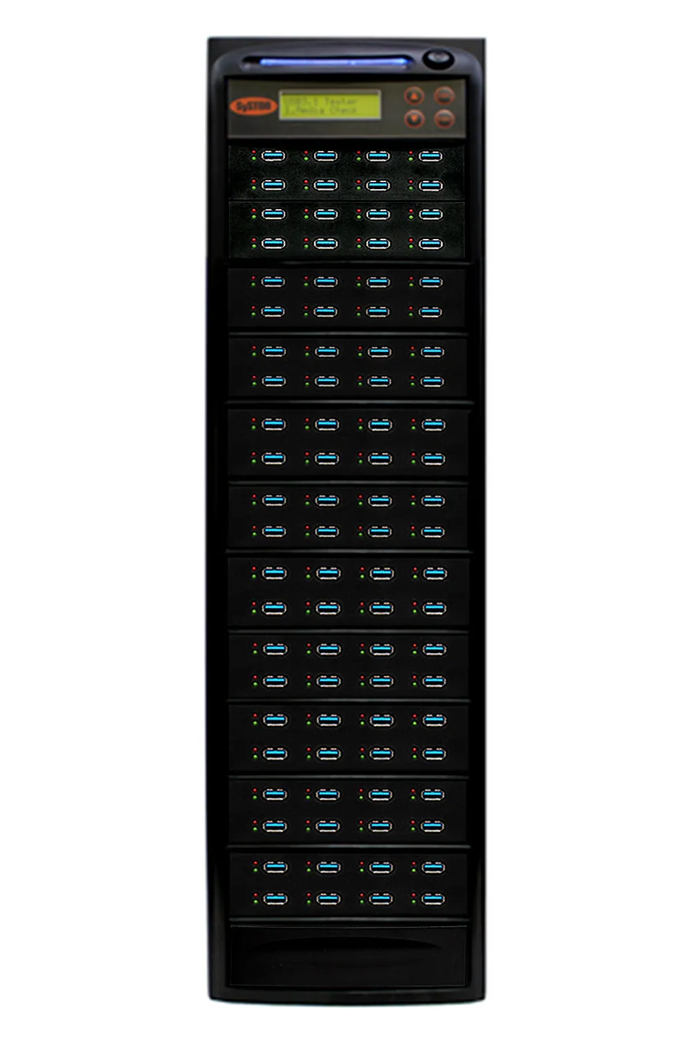 Systor 1 to 87 USB 3.0/3.1 Duplicator & Sanitizer 6GB/Min - Standalone Multiple Flash Memory Copier & Storage Drive Eraser, Speeds Up to 100MB/Sec (SYS-USB30100-87)