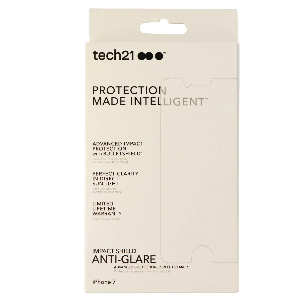 Tech21 Impact Shield with Anti-Glare Screen Protector for iPhone 7 - Clear