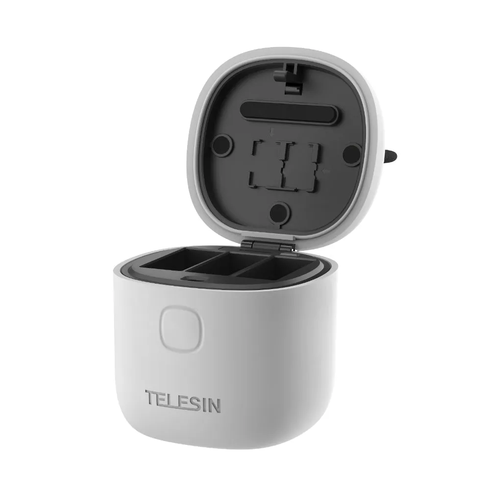 TELESIN Allin Box Portable Storage Charger with Batteries for GoPro Hero 12/11/10/9