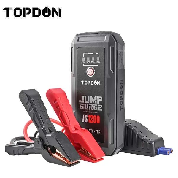 TOPDON - JumpSurge 1200 - Cranking Amp Power Bank & Jumpstarter - Boost Function - w/Flashlight - 12V