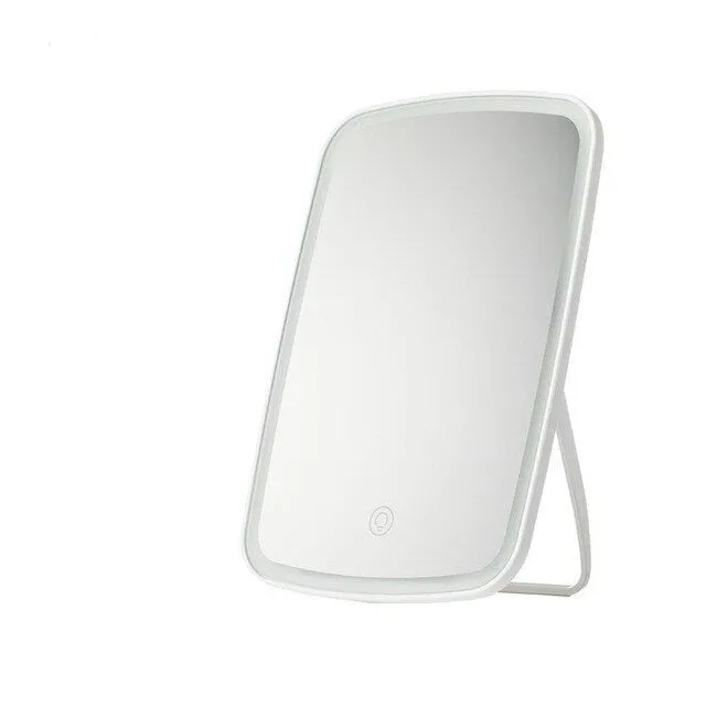 Touch-Sensitive Portable Makeup Mirror - With LED Brightness, Adjustable and USB Rechargeable