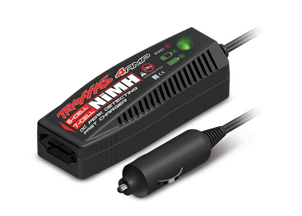 Traxxas 1/10 Rustler VXL 8.4v 3000 mAh iD Hump Battery & 4 Amp Charger