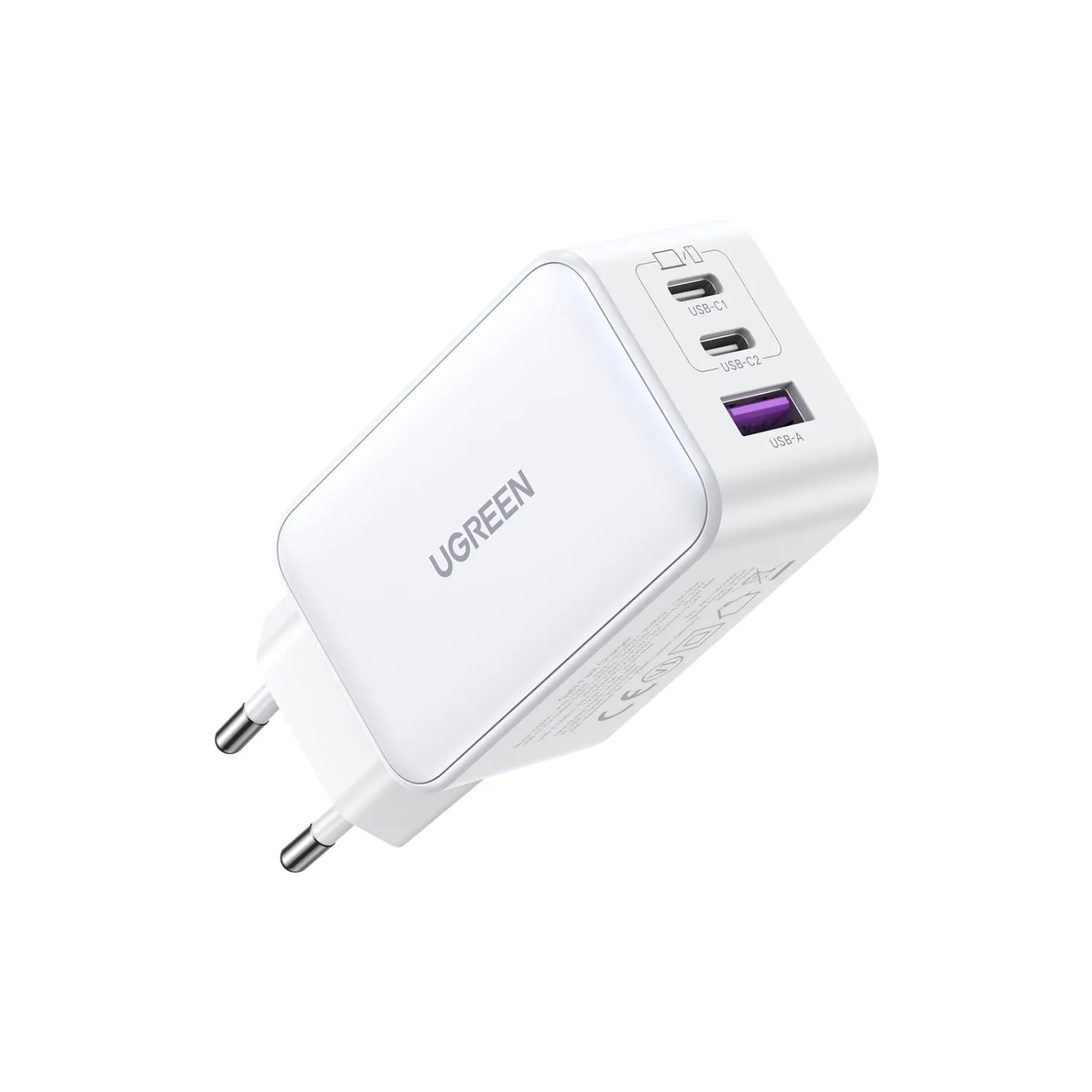 UGREEN 3 Port GaN PD Home Charger - 65W - 334