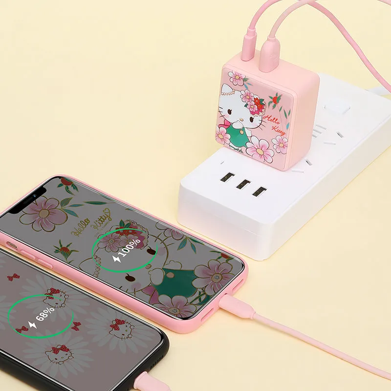 UKA Hello Kitty Energy Cube 30W PD Type-C   USB Dual Output Fast Charger